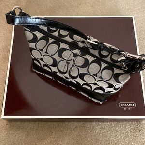 COACH signature black bag